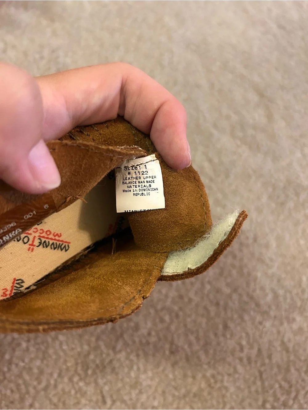 Minnetonka Kids Suede Fringe Moccasins - Rust Brown